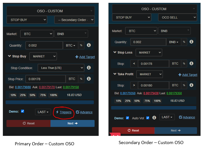 Custom OSO - Stop buy + OCO 