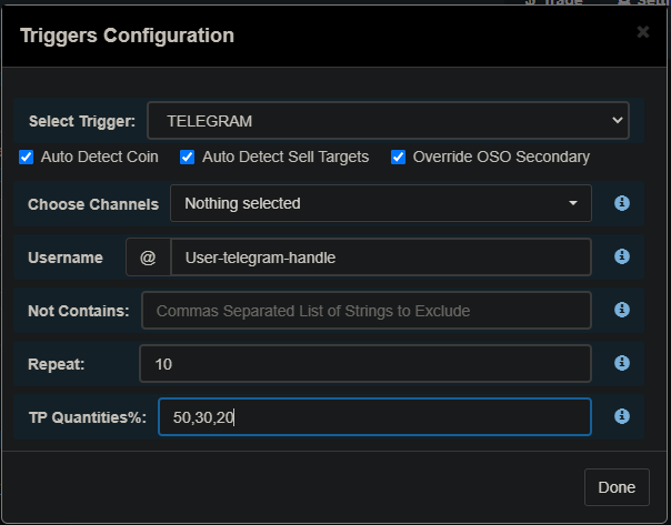 Telegram Trigger Configuration